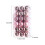Rose Gold Plastic Christmas Balls 4cm 36 pcs 8