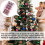 Rose Gold Plastic Christmas Balls 4cm 36 pcs 6