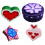 Star-shaped plastic canvas blanks for DIY crafts 12 pcs 4