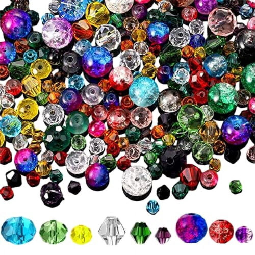 Crystal Glass Beads 1300 PCS