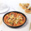 Forma de pizza antiaderente de 15 cm (6 polegadas) na cor preta. 2