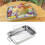 Stainless Steel Deep Roasting Pan 13.5x9.5x3 in 3