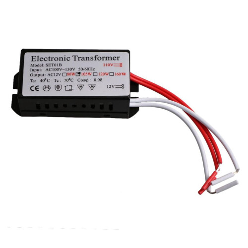 Elektronický transformátor s halogénovým xenónom 12 V AC 60 W 1