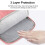 Bolsa para tablet Linyer rosa, 7,9 a 10,8 polegadas, à prova de poeira e água. 4