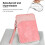 Bolsa para tablet Linyer rosa, 7,9 a 10,8 polegadas, à prova de poeira e água. 6