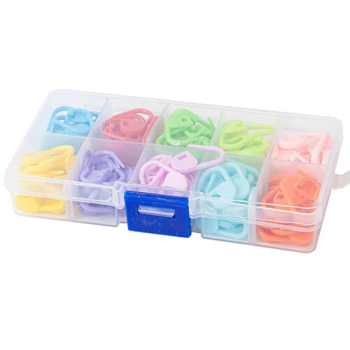 Steekmarkeerders met vergrendeling, plastic, 120 stuks 2