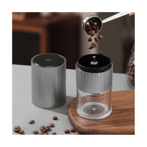 Electric Coffee Grinder for Beans and Spices Silver 2