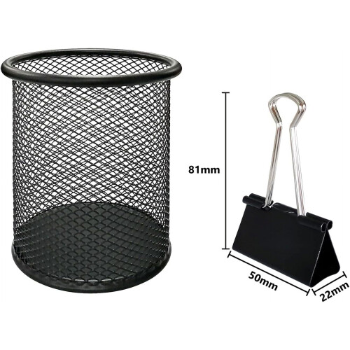 Binderclips extra groß, 5 cm breit, 75er-Packung, schwarz 2