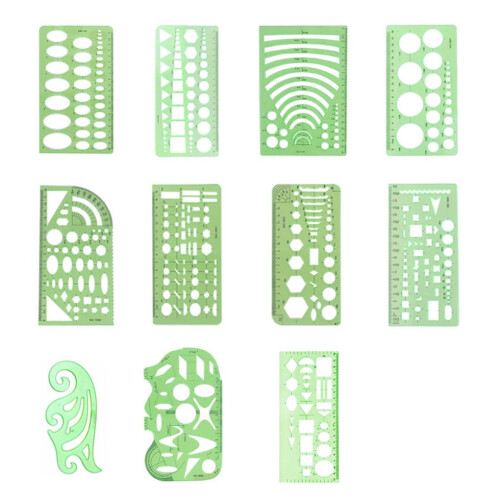 Set di stencil in plastica per cerchi Liner, 1 pezzo, tipo 8 1