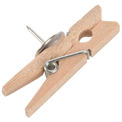 Chinchetas con clips de madera (80 unidades) 1