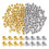 Crimp Beads for Jewelry Making Gold Silver 80 pcs 1