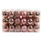 Rose Gold Plastic Christmas Balls 4cm 36 pcs 4