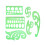Set di stencil circolari in plastica Liner, 10 pezzi 2