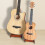 Universal L-shaped wood guitar stand for ukulele 8