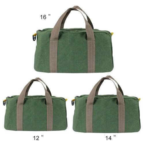 Canvas gereedschapstas, waterdicht, draagbaar, multifunctioneel 2