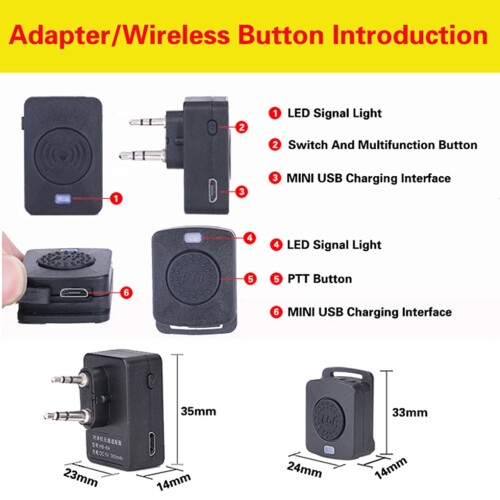 Auricolare Bluetooth wireless per ricetrasmittenti Motorola 1