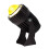 Luminária LED externa com feixe de luz dourado e amarelo. 4