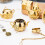 Stainless Steel Tea Sifter Golden 1 pc 4