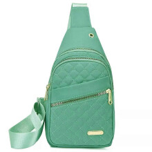 (Green) Crossbody Bag Fashion Casual Anti-Theft Solid Color Crossbody Bag