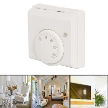 Mechanical Room Thermostat White 220V AC 2-wire