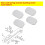 8pcs Rear Leaf Spring Isolator Bushing Insert FL3Z-5586-B for  F-150 Insulator Bushing Inserts FL345586AA LHD 3
