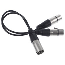 XLR Audio Splitter Cable 1 Male to 2 Female