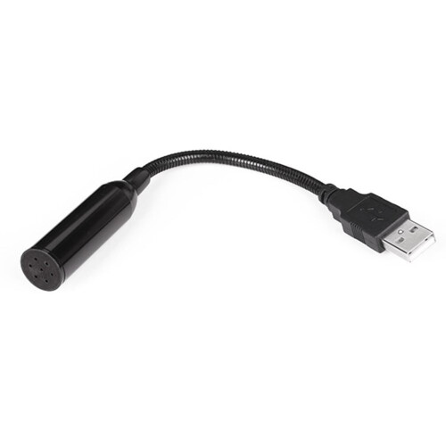 Mini USB recording microphone for PC black