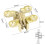 Stainless Steel Invisible Folding Door Hinge 4-Pack 1