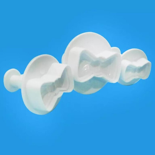Leke plastic 3D mini bowknot mould set 3 pcs 1