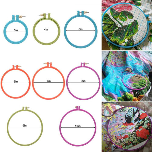 Embroidery Hoop Plastic Adjustable 5 Inches 1pc 2