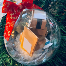 Clear Ball Ornament for Christmas Tree 12 pcs