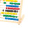 Wooden Abacus for Kids Math Learning 10 Rows Beige 8