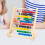 Wooden Abacus for Kids Math Learning 10 Rows Beige 6