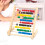Wooden Abacus for Kids Math Learning 10 Rows Beige 7