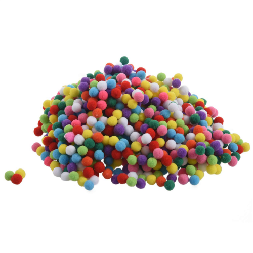 Mjuka pompoms för barnpyssel 10 mm 3000 st 1