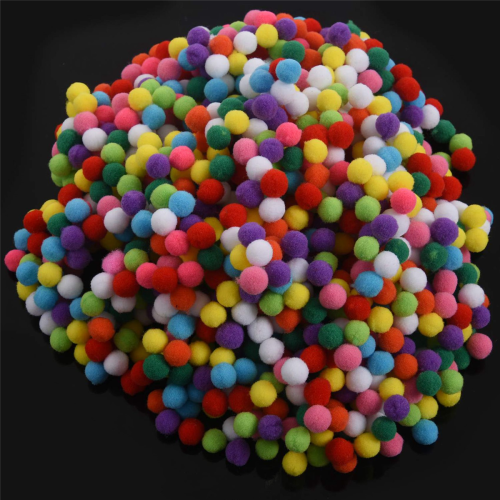 Mjuka pompoms för barnpyssel 10 mm 3000 st 2
