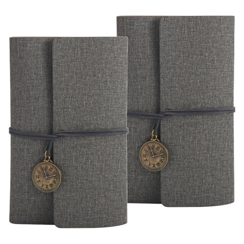 A6 Vintage Leather Notebook Set 2 Pieces