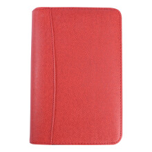 PU leather notebook with zipper and calculator