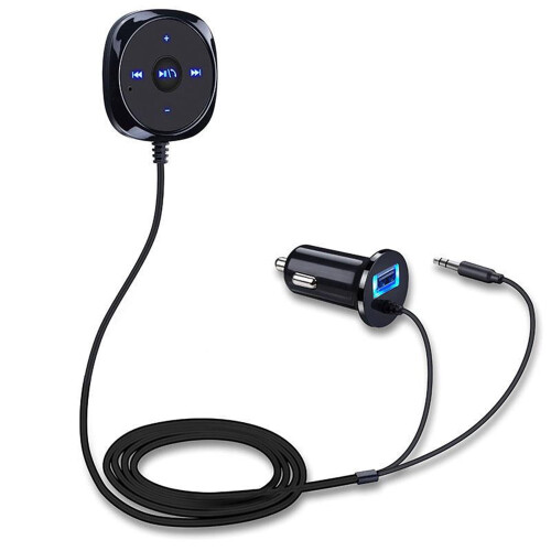 Bluetooth car kit with built-in mic and 2.1A charger