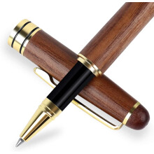 Walnut Ballpoint Pen Set Executive Gift Black