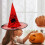 Heksehat ornament foldbart Halloween-tilbehør 3