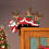 Kerstman houten deurhoeksticker kerstdecoratie 2