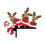 Kerstman houten deurhoeksticker kerstdecoratie 6