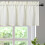 Waffle Weave Curtain Valance 60" x 15" White One Panel 4