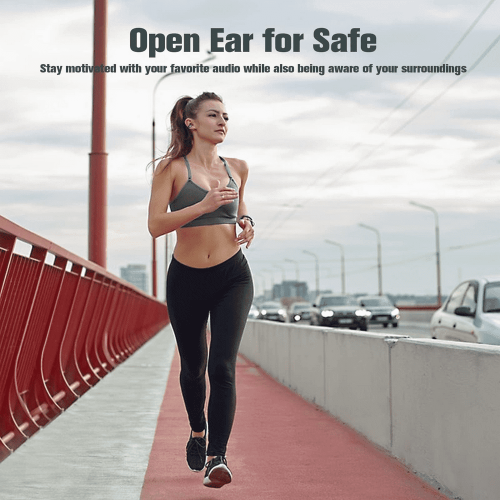 LEEYNEER open-ear hoofdtelefoon met beengeleiding en microfoon 2
