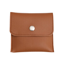 Jewelry Pouch Faux Leather Waterproof Slim Travel Bag