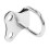 100 Pcs D-Ring Picture Frame Hanging Hooks Double Hole Hangers with Screws Silver 8