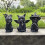 Black Cat Statue Hand-Painted Witch Decor 1pc 4
