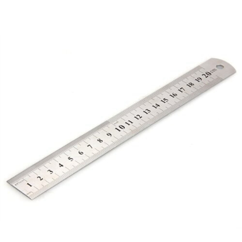 Stainless Steel Ruler Vintage Style 20 cm 1