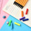Color Hook Line Pen Set Fine Tip 12 pcs 6